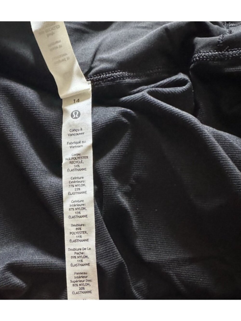 Lululemon Speed Up Low Rise Lined 2.5" Shorts Women Black Size 14 - Picture 7 of 8